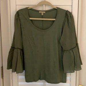 Bordeaux Bell Sleeve Top